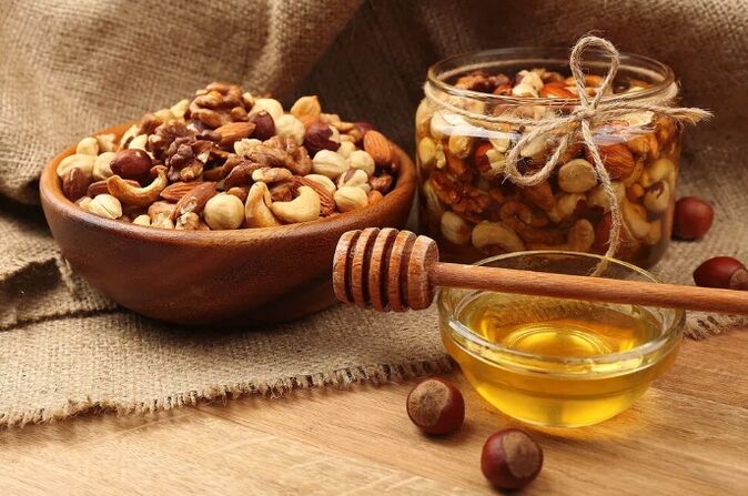 Miel et noix