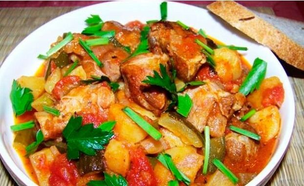 Viande avec légumes